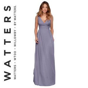 WTOO By Watters& Watters Chiffon A-Line Gown